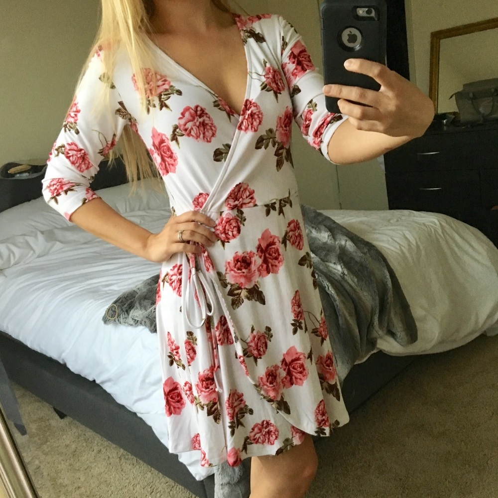 Floral Wrap dress